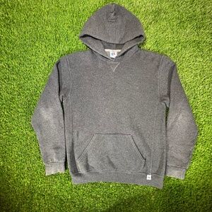 Russell Athletic Gray Fleece Lined Pullover Crewneck Hoodie Sweatshirt Youth xL